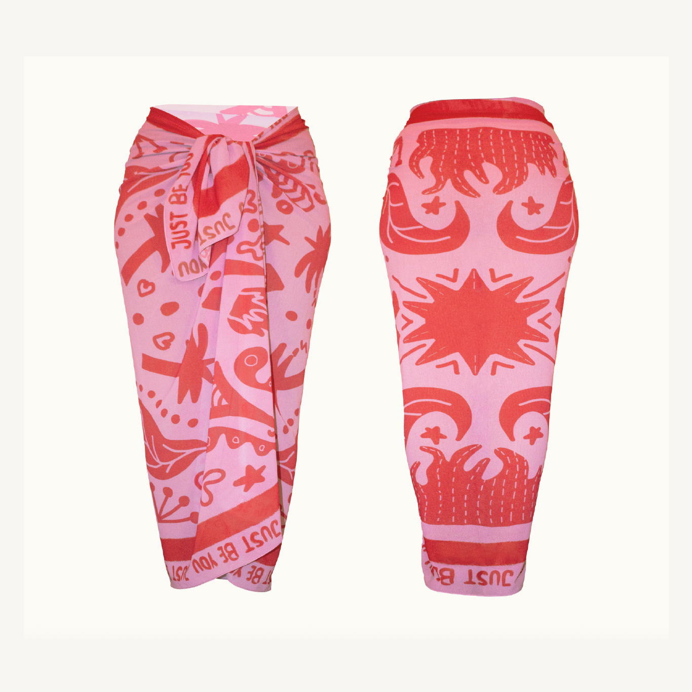 Day Dream in Pink - Beach Cover-up