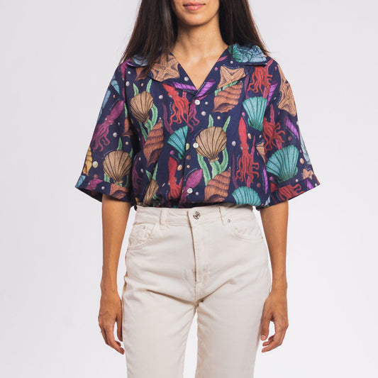 Blue Lagoon Linen Shirt