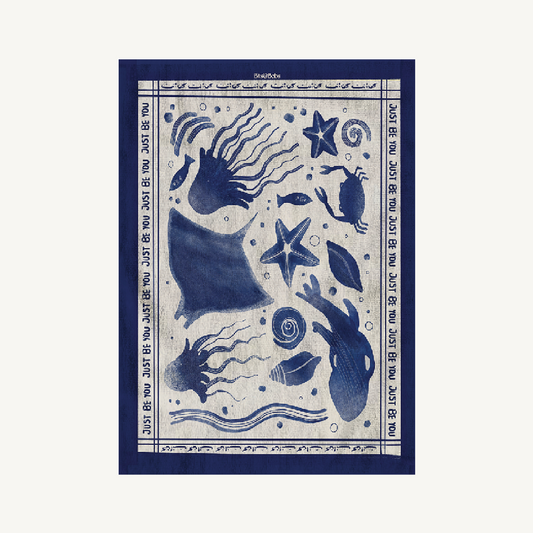 Deep Blue Beach Towel